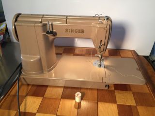 Vintage Singer 301A Sewing Machine,  Carrying Case Pedal Book 4