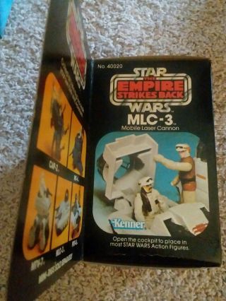 Vintage Star Wars The Empire Strikes Back MLC - 3 Mobile Laser Cannon w/Box Unopen 3