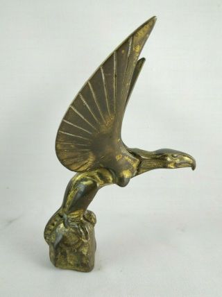 Rare Art Deco Bronze " Chimera " Car Mascot / Hood Ornament Signed Bourcart