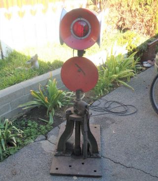 Rare - Vintage Dwarf Railroad Switch Stand And Switch Light With Day - Targets
