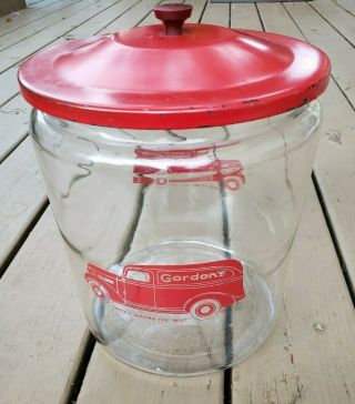 Vintage 2 Gallon Glass Gordon 