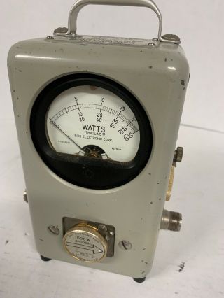 Vintage Wattmeter BIRD Thruline Model 43 with 3 Elements, 3