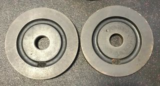 York Barbell 25 Lb Olympic Weight Plates Vintage Milled Pair