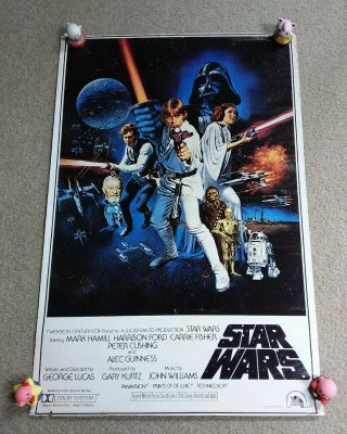 Vintage Star Wars 1977 Movie Poster 36 X 24 Litho Ptw - 531