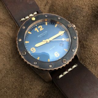 Zoretto Indy Vintage Dive Watch With Custom - Patina