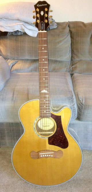 Epiphone Ej - 200 Coupe Vintage Natural