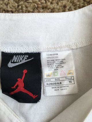 Vintage Nike 90s Air Jordan Baseball Button Up Black Jersey Small T Shirt 2