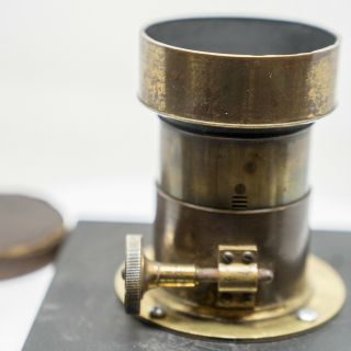 J H Dallmeyer Petzval Stereo Portrait Brass Lens W/Waterhouse,  Rare 5