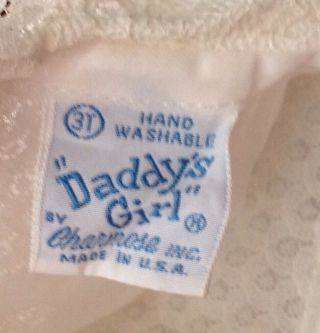 Vintage Daddy ' s Girl Sheer White Toddler Dress Crinoline Pinafore Sz 3T 6