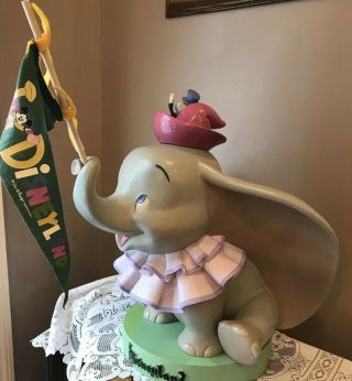 Rare Dumbo & Jiminey Cricket Big Fig Commemorating Disneyland 50th Anniversary
