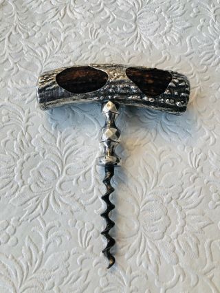 Antique Silver Antler Corkscrew