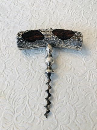 Antique Silver Antler Corkscrew 2