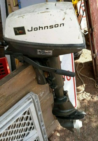 Johnson Outboard Folding Motor 3hp Vintage Boat Engine