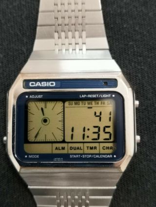 ULTRA ULTRA RARE CASIO AX - 510 VINTAGE MODULE 118 MELODY,  CALENDAR DUAL LAYER 2