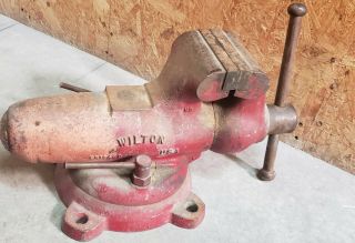 Vintage Wilton HD 9400 Bullet Bench Vise with Swivel Base Made in the USA 4