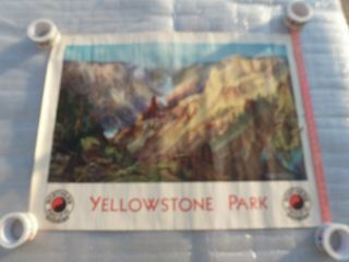 Vintage Thomas Moran Yellowstone Park Northern Pacific Railway Poster