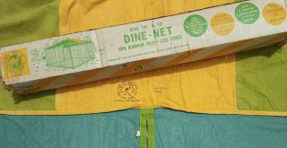 Camel Dine - Net Canvas Tent Screen Room House Big Outdoor Canopy Vintage 1972 Nos
