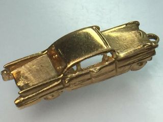 Awesome 1957s Chevy 14k Yellow Gold Automobile Charm.  4.  3gm.
