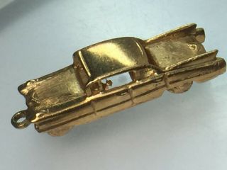 AWESOME 1957s Chevy 14K yellow gold automobile charm.  4.  3gm. 3