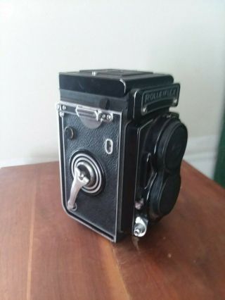 Vintage Rolliflex F&H Tessar 75mm Carl Zeiss Lens w Leather Case Estate Fsh NR 10