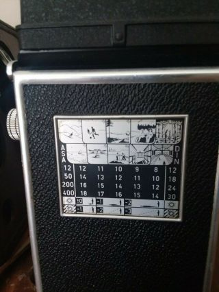 Vintage Rolliflex F&H Tessar 75mm Carl Zeiss Lens w Leather Case Estate Fsh NR 4
