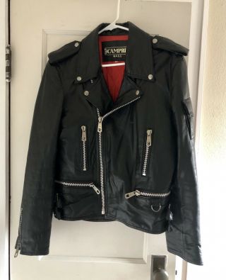 Rare Vintage Campri Leather Jacket Size 48
