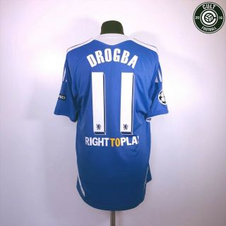 Didier Drogba 11 Chelsea Vintage Adidas Cl Home Football Shirt (l) 2011/12