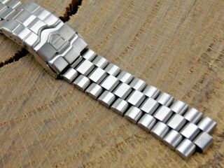 Vintage Old Stock Stainless Steel Tag - Heuer 2000 Watch And Bracelet Faa001
