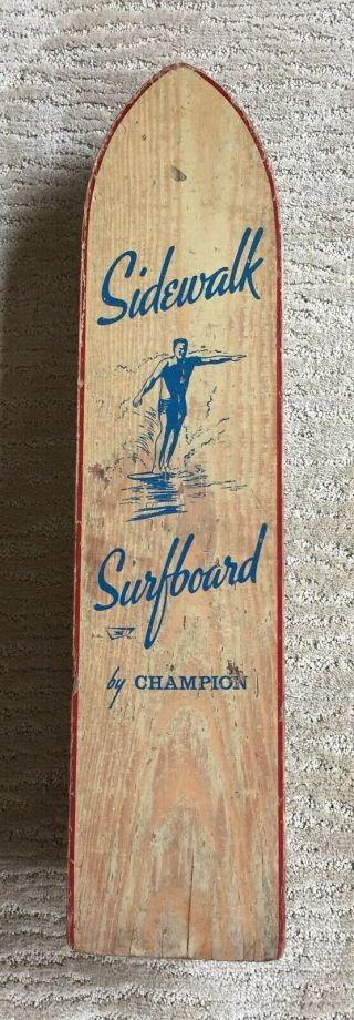 Vintage Champion Skateboard Sidewalk Surfboard Nash