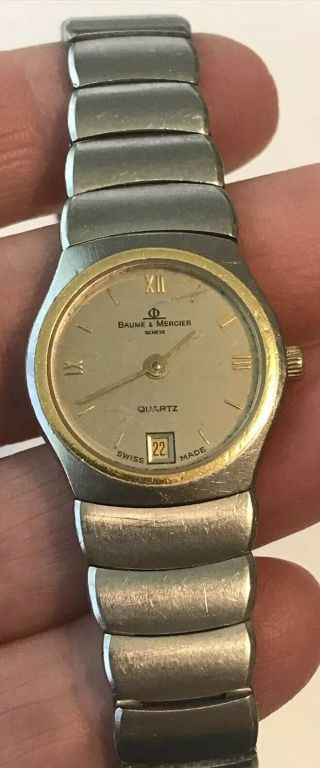 Vintage Baume & Mercier Women’s Quartz Watch Stainless Steel Swiss Made
