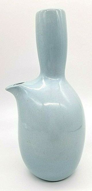 Vtg Russel Wright Modern Iroquois Casual China Ice Blue Wine Water Carafe
