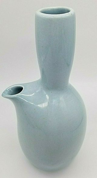 VTG RUSSEL WRIGHT MODERN IROQUOIS CASUAL CHINA ICE BLUE WINE WATER CARAFE 2