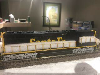 Rare Overland Models Omi - 6362.  1 Santa Fe Sd45b 5501 Brass Loco,  Painted,  1999