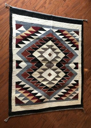 Vintage Arizona Indian Rug 38 By 30 Native American Pattern
