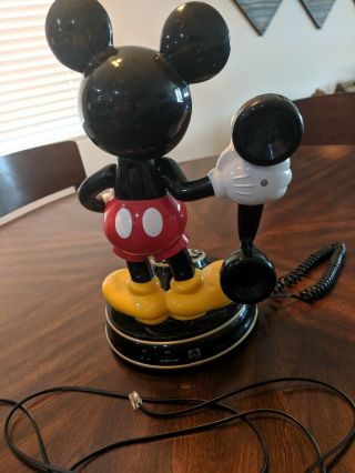 Disney Mickey Mouse Vintage Animated Telephone Telemania 1997 6