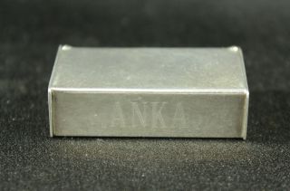 Paul & Anne Anka Vintage Silverplate Vesta Case Pill Box from Anne Anka Estate 2