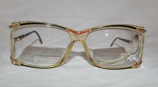 Vintage 80s Cazal Eyeglasses Clear Frames Men 