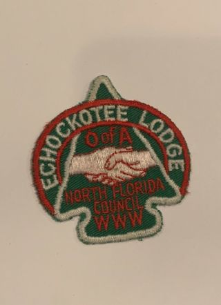 Oa Lodge 200 Echockotee 200a1 Rare Patch