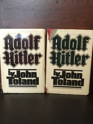 Adolf Hitler,  Biography By Toland,  2 Volume Set,  1976 Books Germany,  Ww2