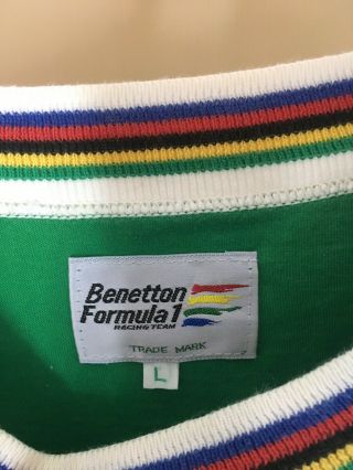 VINTAGE BENETTON FORMULA ONE WORLD CHAMPIONSHIP T SHIRT LARGE UNITED COLOR 4