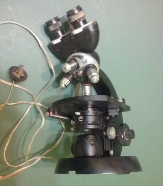 CARL ZEISS Vintage Binocular 4 Objective Microscope 2