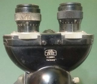 CARL ZEISS Vintage Binocular 4 Objective Microscope 3
