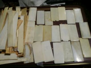 320 Antique Piano Keys For Arts / Crafts