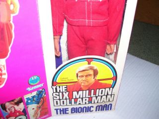 MIB 1975 TRUE 1ST/ED W ELASTIC SIX MILLION DOLLAR MAN KENNER BIONIC MAN RARE 8