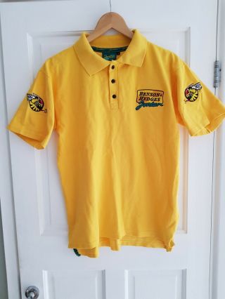 Vintage Jordan F1 S Yellow Benson And Hedges Polo Shirt