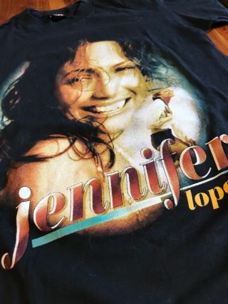 Vintage Jennifer Lopez Bay Club Bootleg Black T - Shirt Hip Hop Rap Tupac Sz Xl