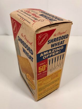 Vintage Nabisco Shredded Wheat Cereal Box Rin Tin Tin Cavalry Rifle Toy Premium 3