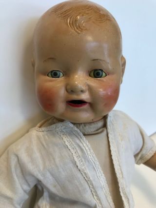 Adorable Antique E.  I.  H.  Co.  Inc.  Horseman Doll Composition Sleep Eye Baby