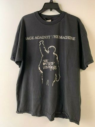 Vintage Rage Against The Machine Battle Of Los Angeles 1999 Tour Shirt Size Xl