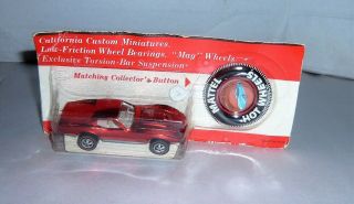 Vintage 1969 Hot Wheels Redline Custom Corvette Red Nmoc